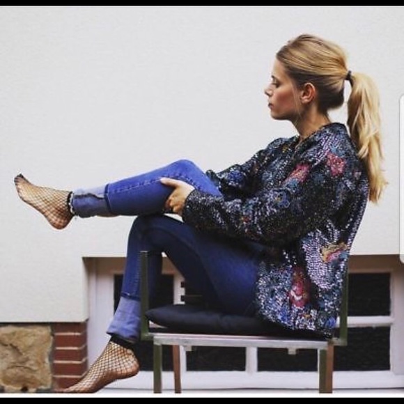 ZARA EMBROIDERED and SEQUINNED JACKET - Picture 6 of 8